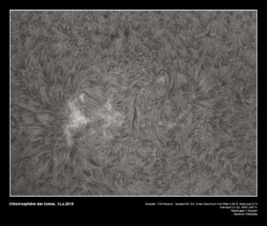 Chromosphäre der Sonne, Helmut Heinicke: Baader C8 Triband