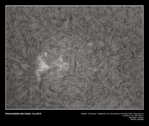 Chromosphäre der Sonne, Helmut Heinicke: Baader C8 Triband
