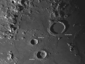 Archimedes, Autolycus und Aristillus, © 2019 by W. Paech+F. Hofmann – Camäleon Observatory, Namibia