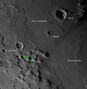 Landegebiet Apollo 17 in der Übersicht, © 2019 by W. Paech+F. Hofmann – Camäleon Observatory, Namibia
