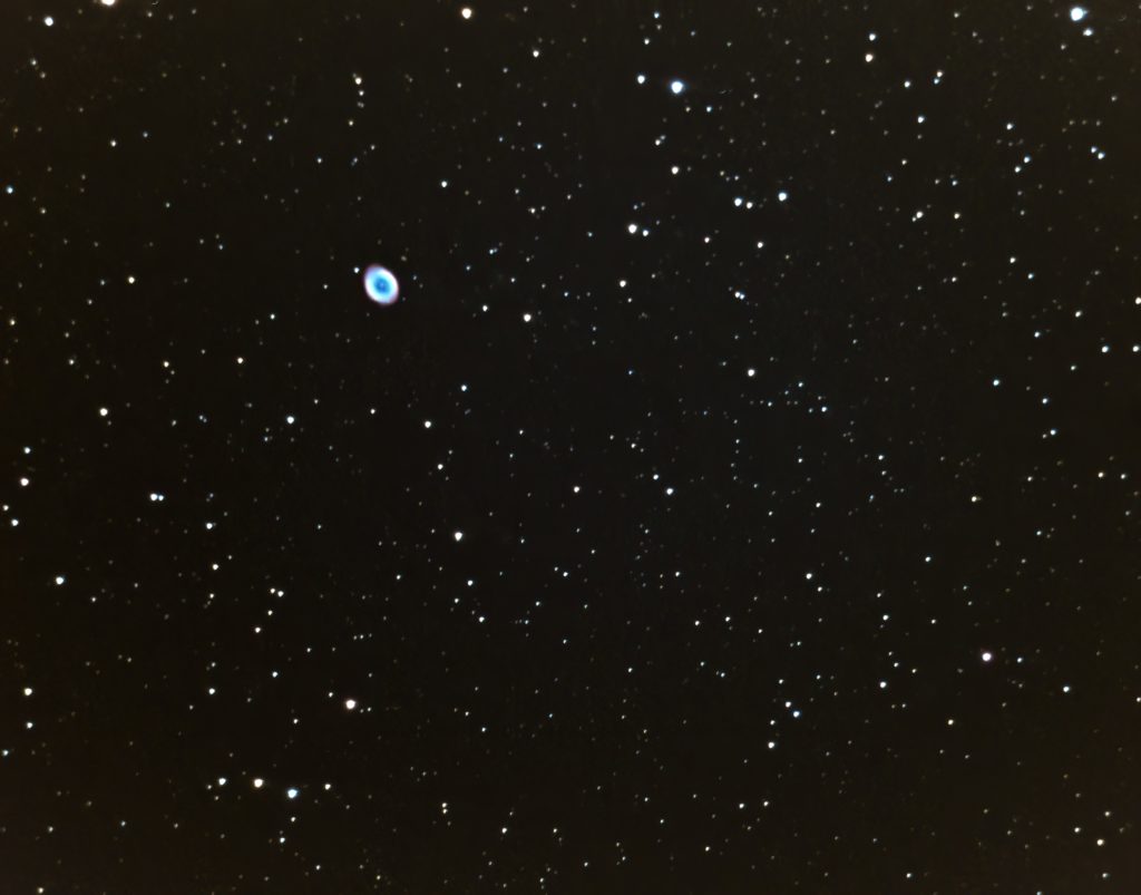 M57 Ringnebel in der Leier aufgenommen mit Celestron Nexstar 5SE - Peter Mein