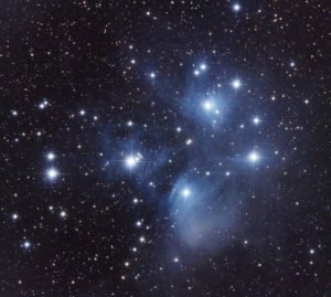 M45, UV/IR: 5 x 60 s Gesamt: 5 min, © Leszek Przybysz mit RASA 8