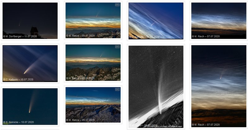 Bilder Komet Neowise