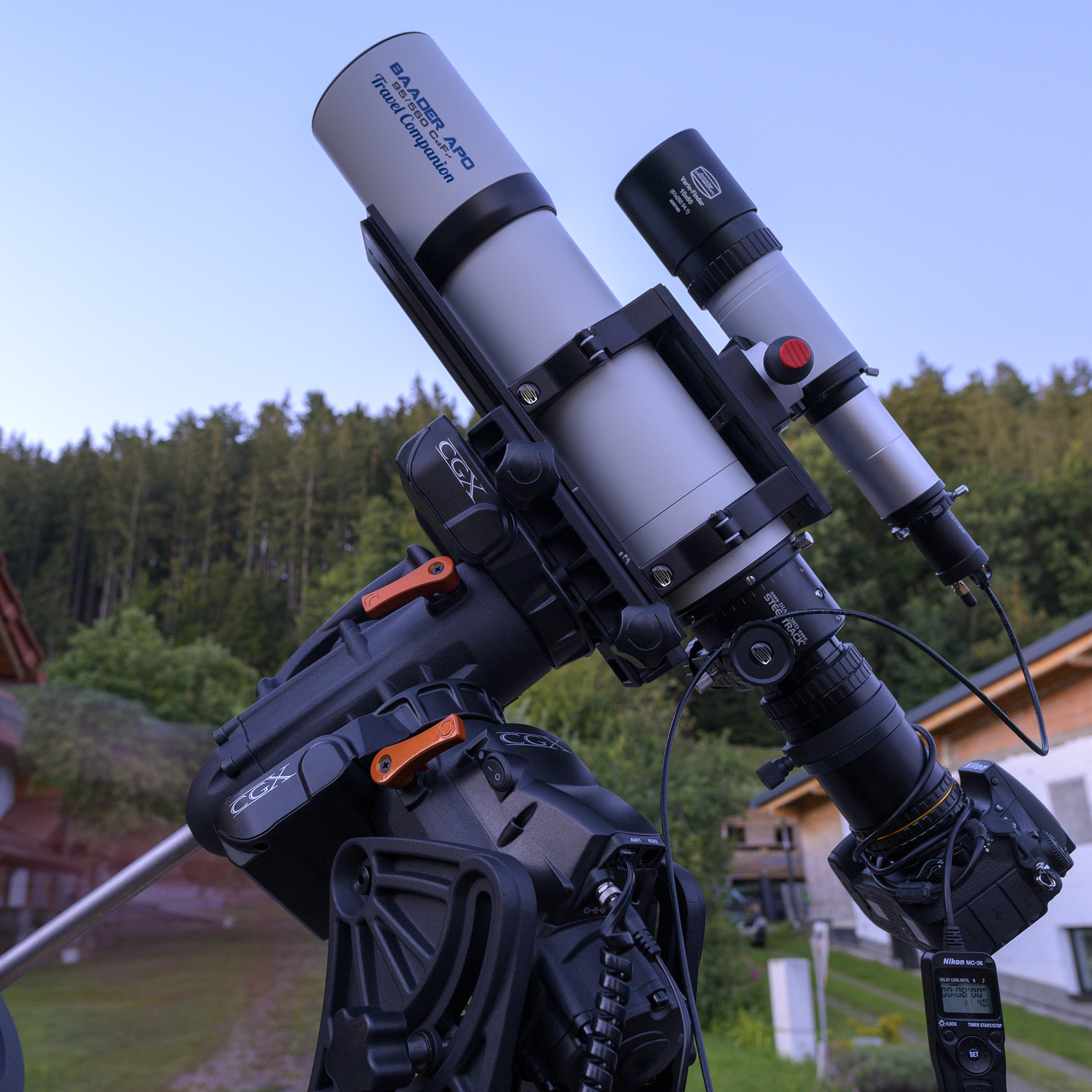 Celestron CGX-Montierung in Kombination mit StarAid Revolution als Guider