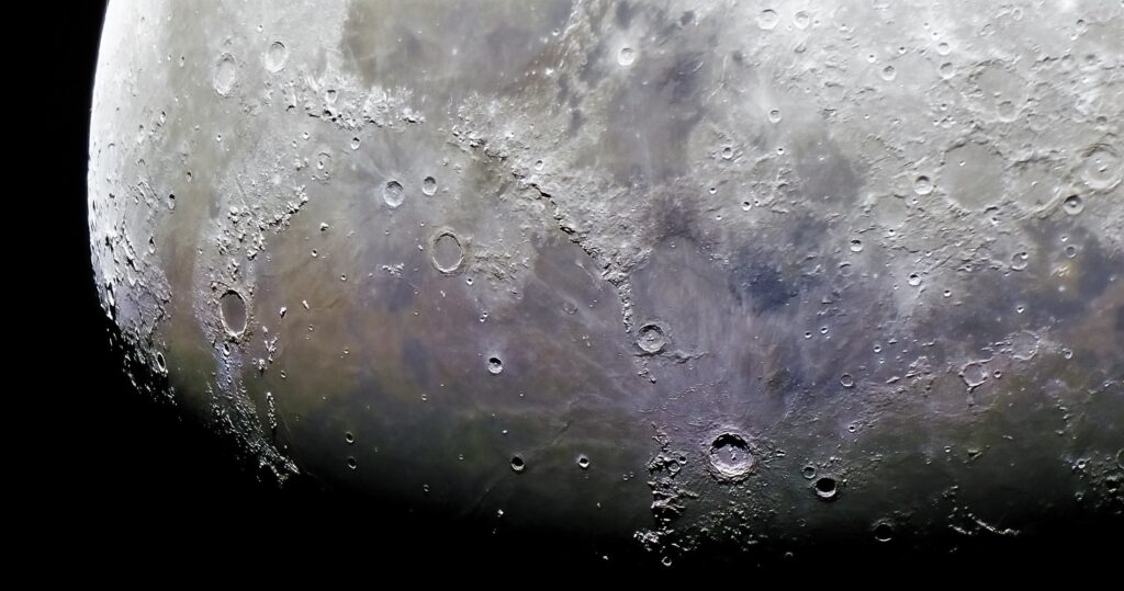 Mare Imbrium und Krater Copernicus aufgenommen mit Celestron C8 - Peter Mein