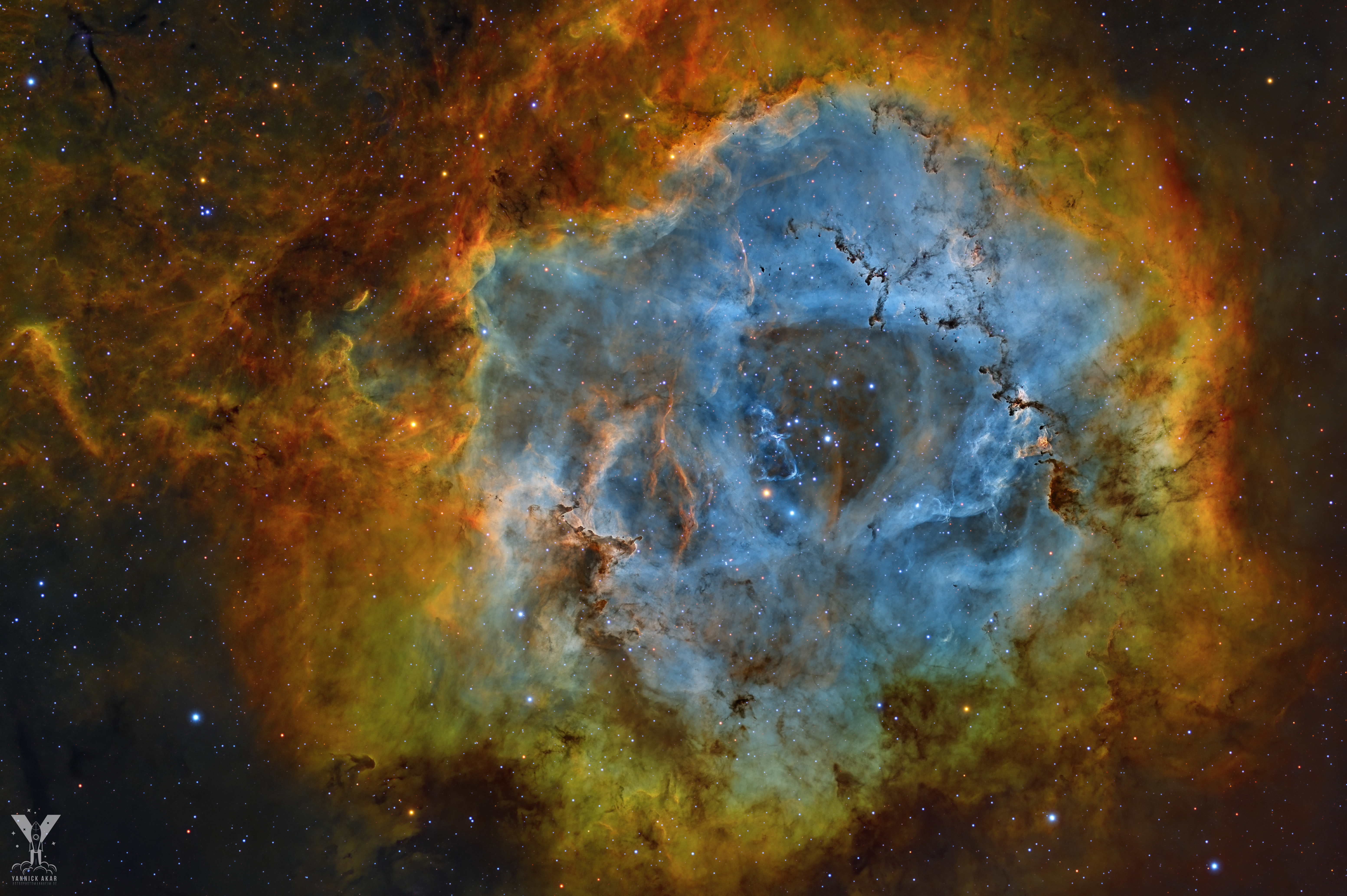 NGC 2244 - Rosettennebel aufgenommen mit Celestron RASA 11" - Yannick Akar