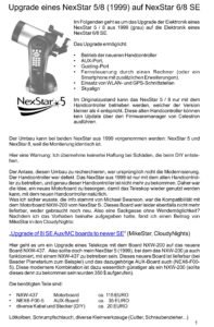 Hier finden Sie die Anleitung für den Umbau: Elektronik-Upgrade NexStar 5/8