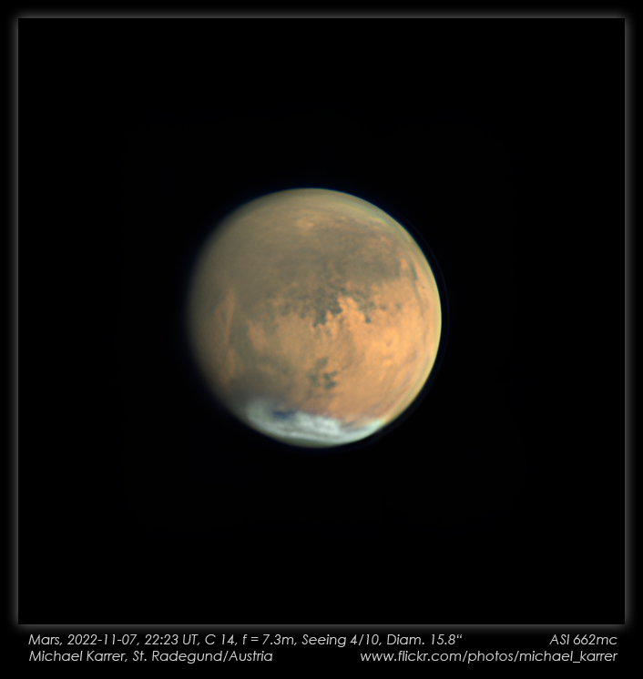 Mars aufgenommen mit Celestron C14 - Michael Karrer