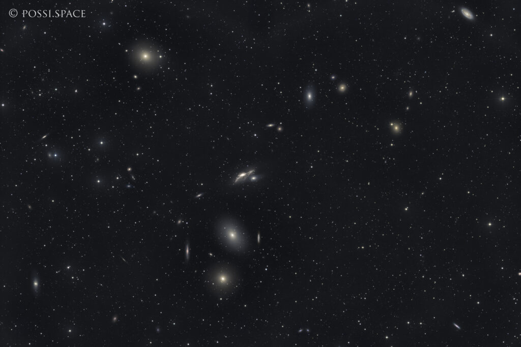 NGC4438 and Markarian's Chain aufgenommen mit Celestron RASA 36 - Claus Possberg