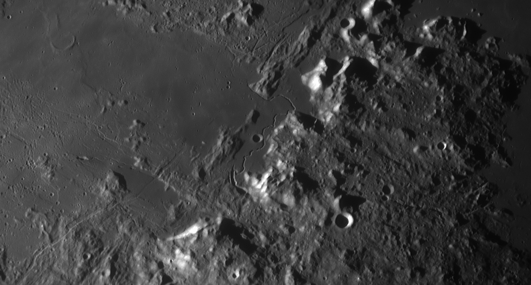 Lunar Landscapes: Rima Hadley aufgenommen mit Celestron C14 Edge HD - Daniel Köhn