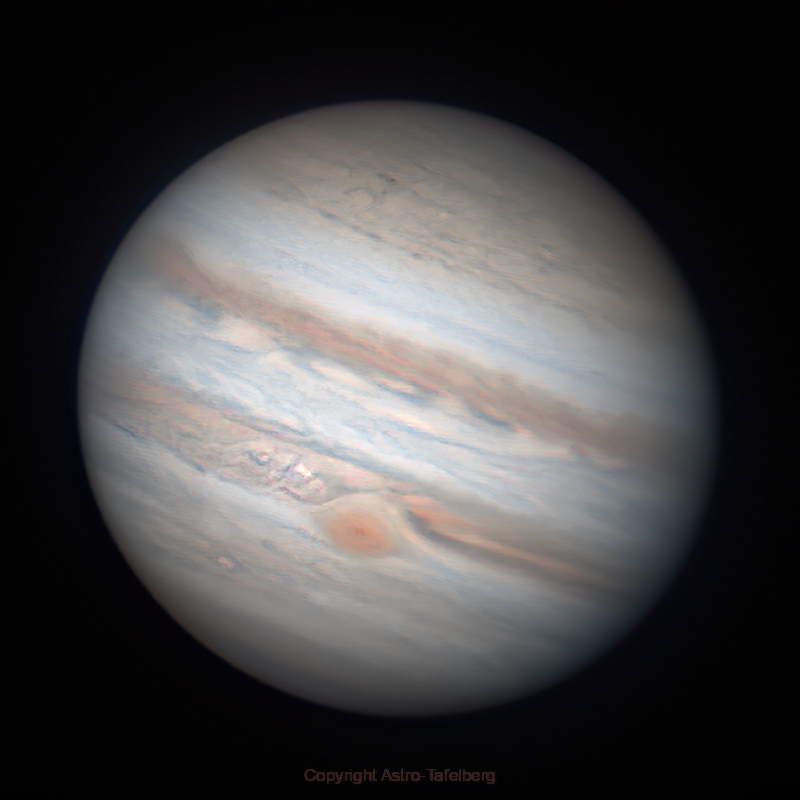 Jupiter+GRF aufgenommen mit Celestron C14 Edge HD - Astro Tafelberg