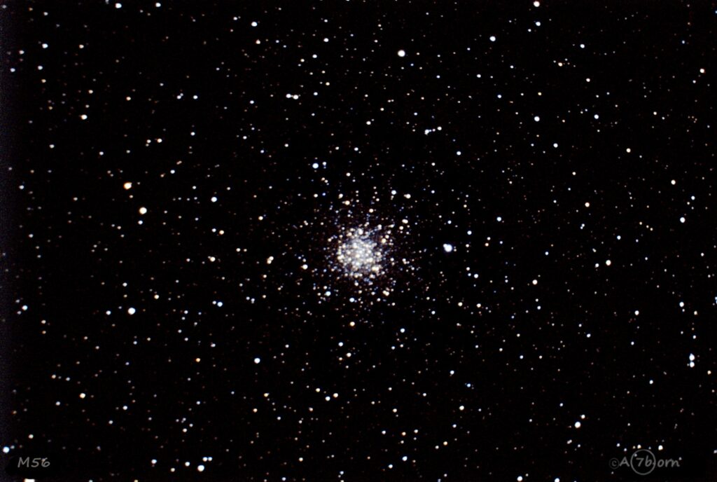 M56, NGC6779 aufgenommen mit Celestron 8 - Andreas Siebenborn