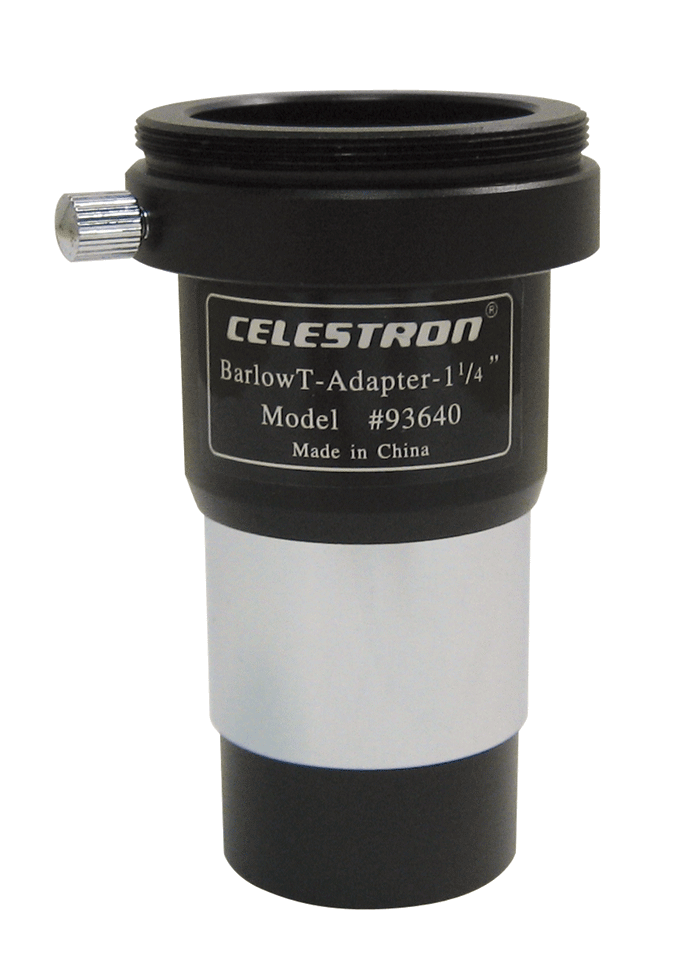 T-Adapter/Barlow Linse 1-1/4 Zoll mit T-2 Gewinde