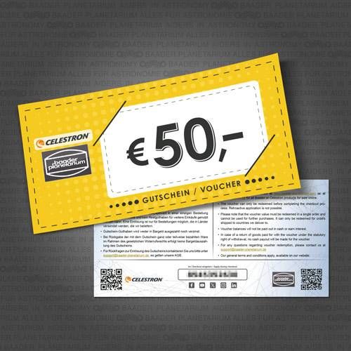 50 Euro Gutschein für Baader / Celestron