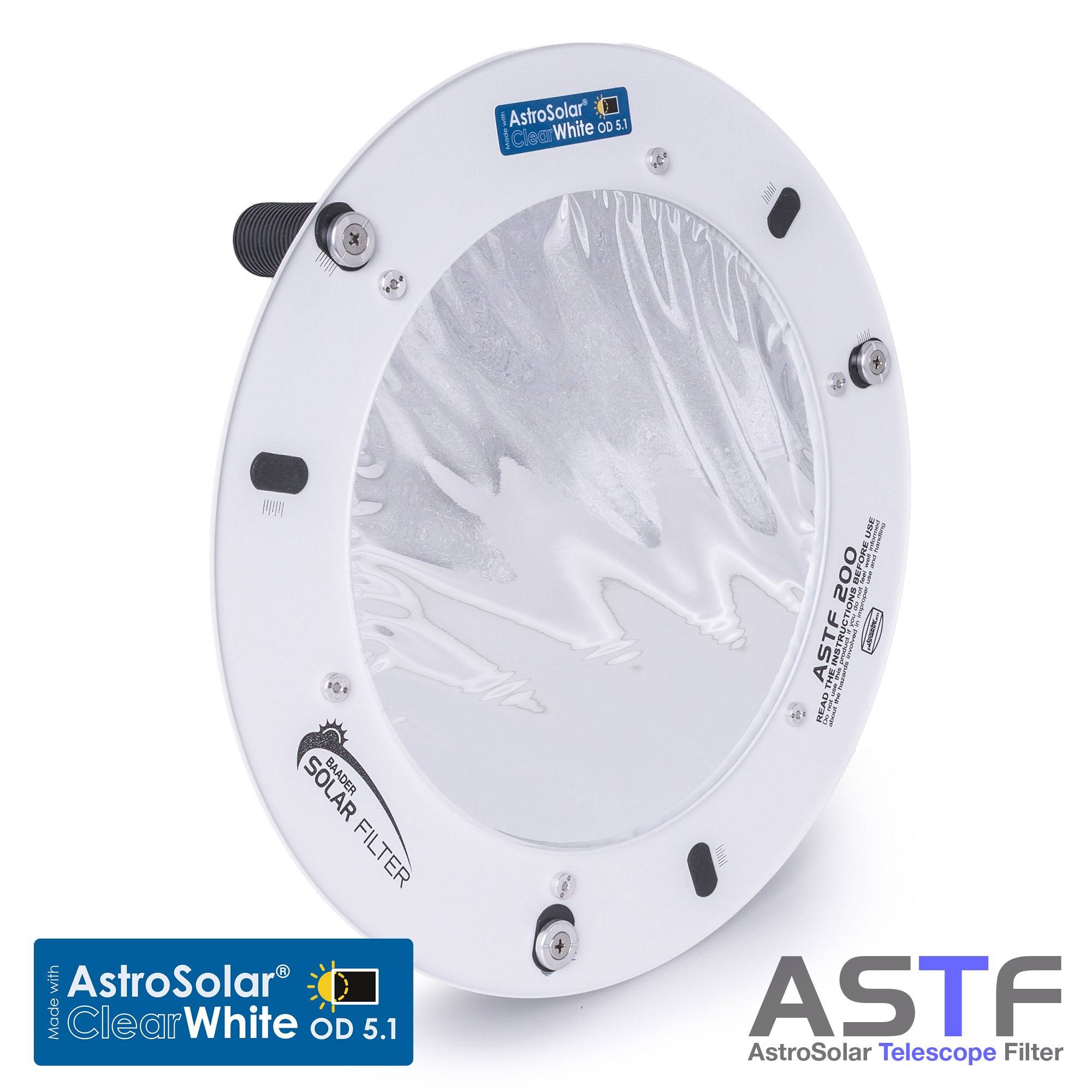 ASTF: AstroSolar® Teleskop Filter OD 5.1 – ClearWhite (80mm - 280mm)